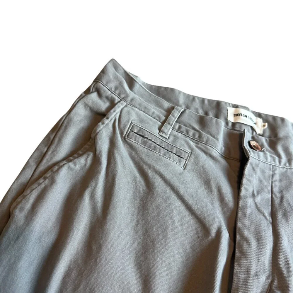 Taylor Stitch The Slim Chino Pants Grey Trousers Causal Office Size 30 Men's